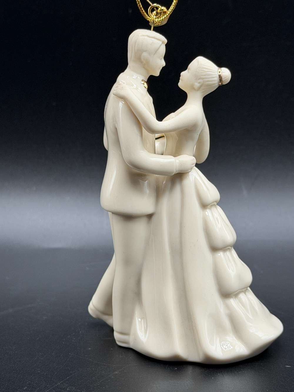 2018 Lenox Always & Forever Bride and Groom Porcelain Ornament – New in Original Box Description