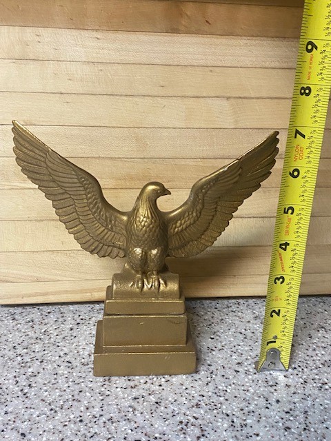 Vintage Gold Molded Ceramic Eagle