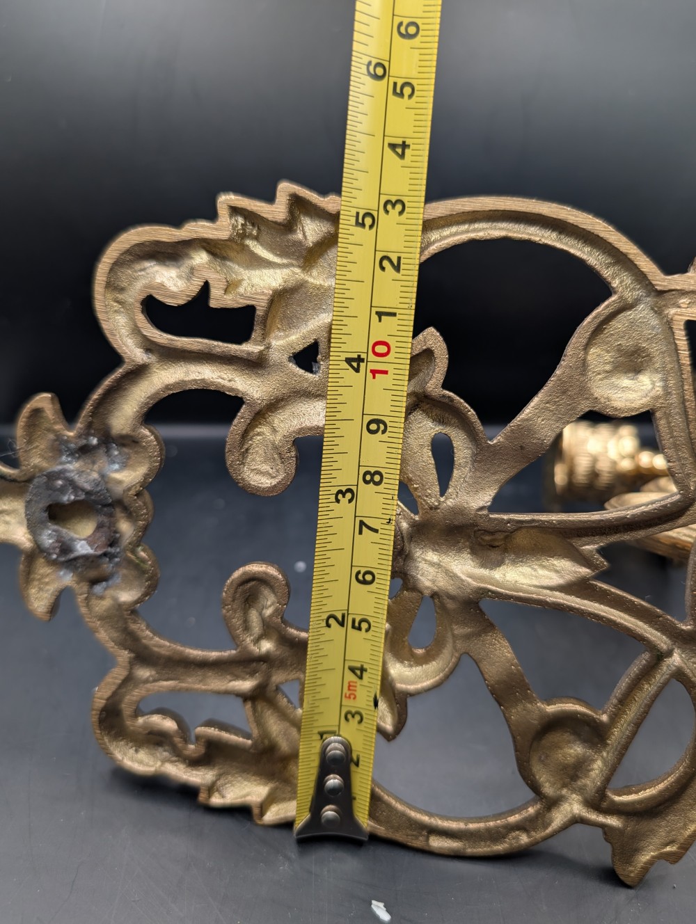 Vintage Hollywood Regency Brass wall sconces s/2
