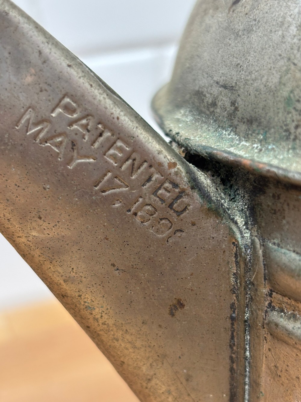 Antique Majestic Copper Tea Kettle 1898 Patent Primitive Farmhouse Decor Pot Cottagecore