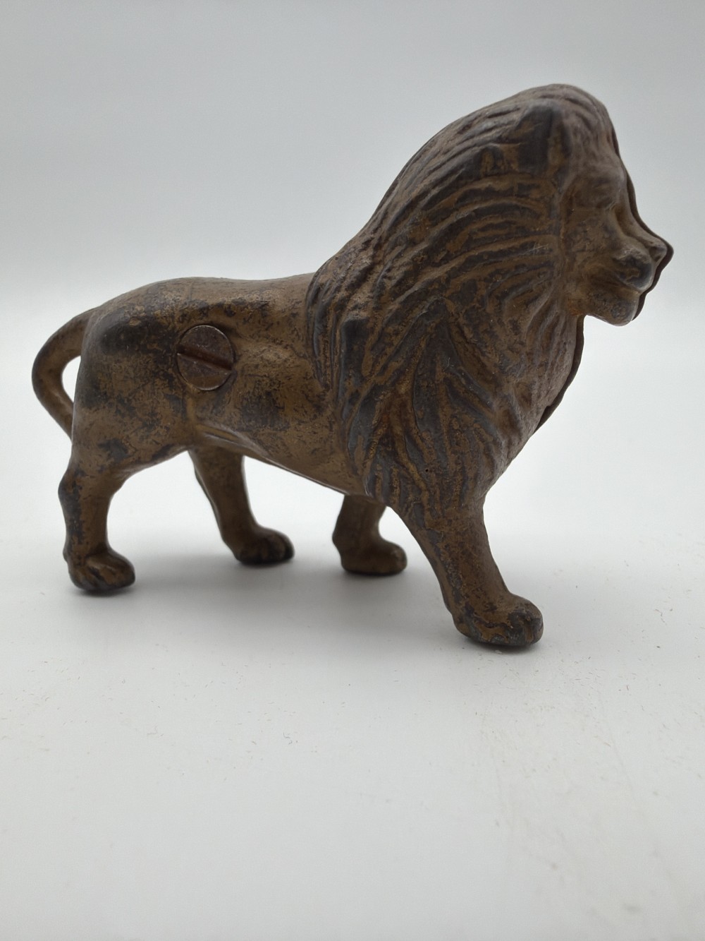 Mini Cast Iron Lion Bank