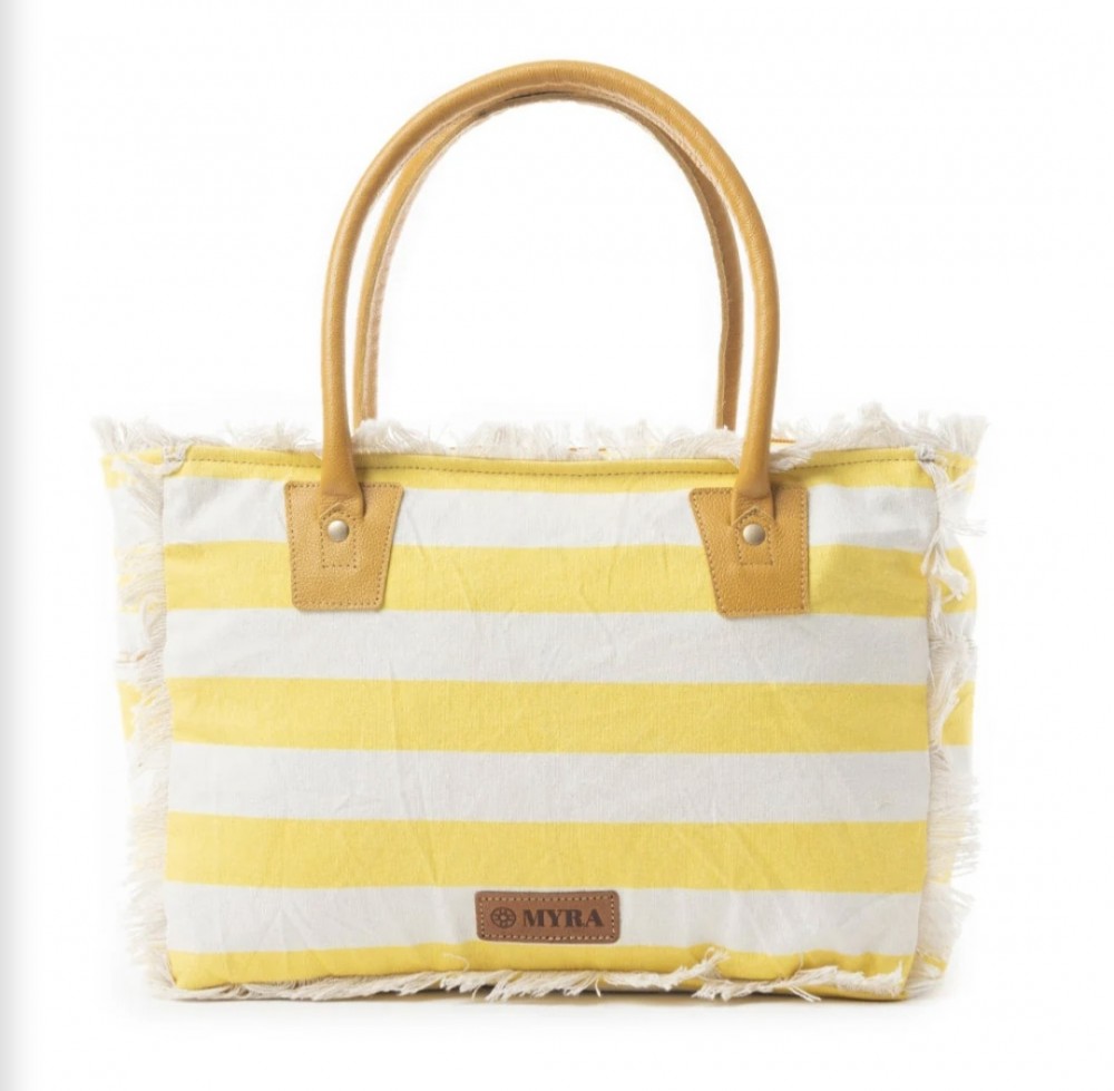 Bag Tote Myrabag Saint Tropez Yellow Stripe
