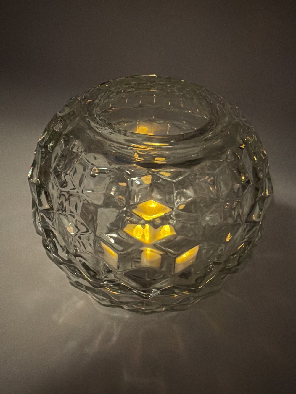 Indiana Glass for HOMCO Cubist Fairy Lamp
