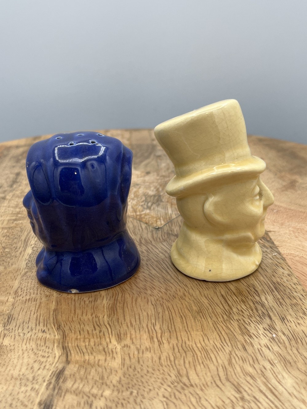 Vtg MCM Figural Head S&P shakers