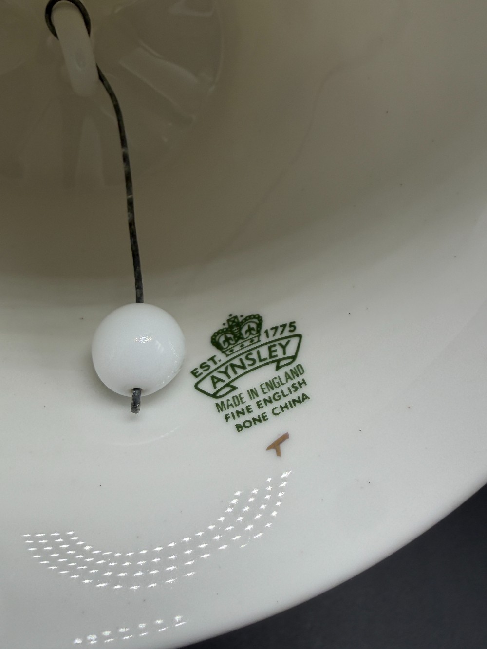 Vintage 1976 Aynsley England Bone China US Bicentennial Bell - George Washington