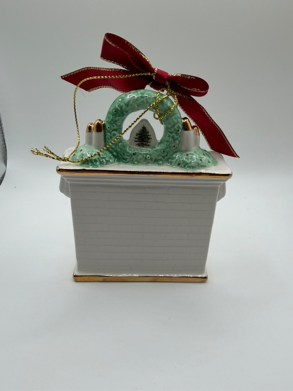 Spode Our First Home 2019 Fireplace Christmas Ornament