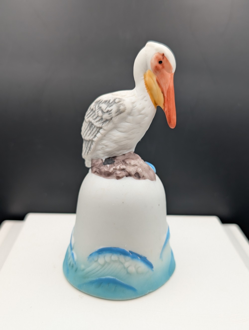 Vintage Porcelain pelican bell
