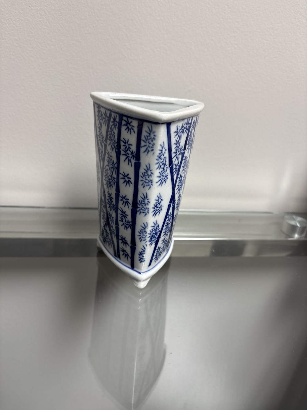 Vintage Triangular Flower Vase