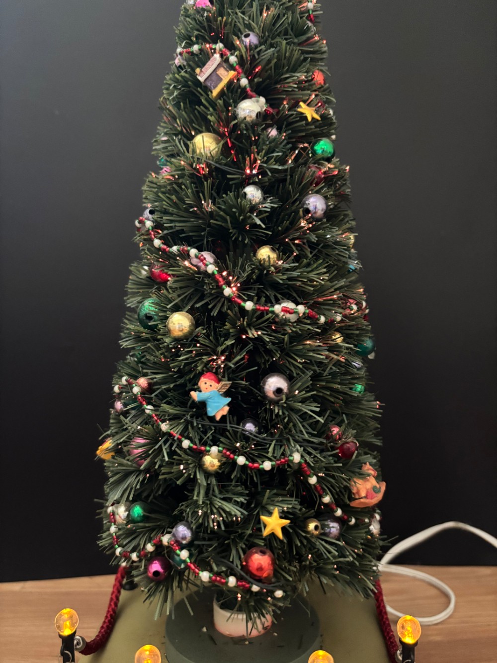 Lighted Musical Christmas Tree Carole Towne Lemax  Original Box Retired 2001 #14660