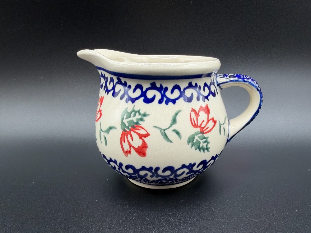 Zakłady Ceramiczne Bolesławiec Polish Pottery  Holly Creamer Pitcher – Shape 70