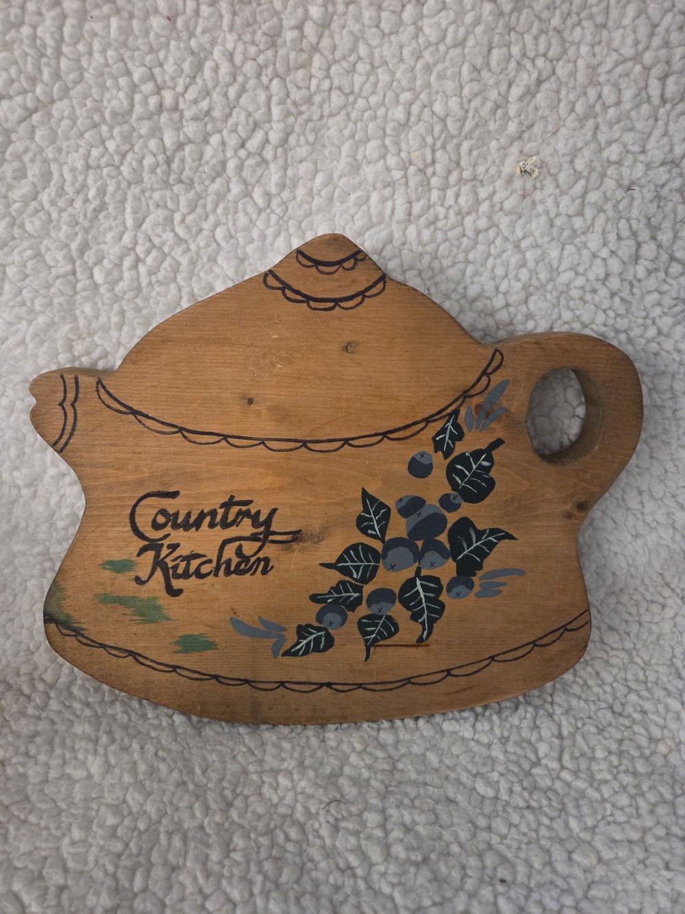 VTG Country Kitchen Wood Wall Hanging