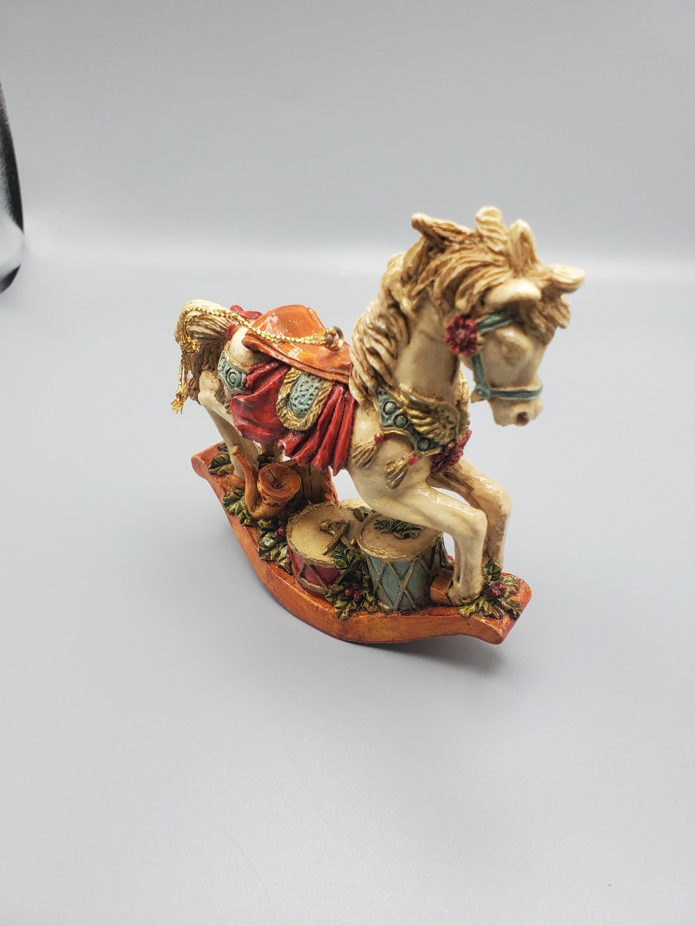 Vintage Rocking Horse Figurine Ornament or Table Decor