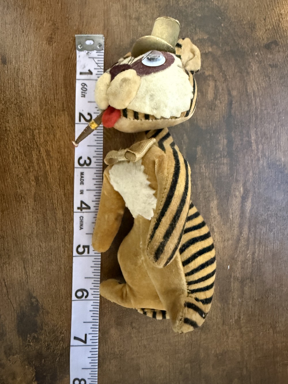 Vintage tiger plush toy