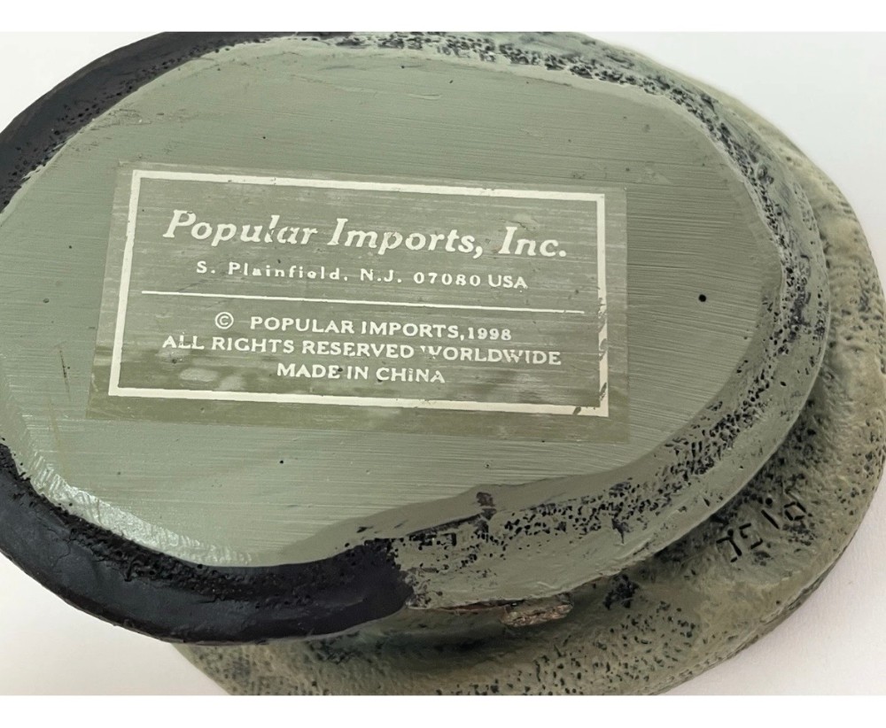 Paperweight U.S. Army Officer Service Cap Resin Military Desk Figurine Popular Imports 1998