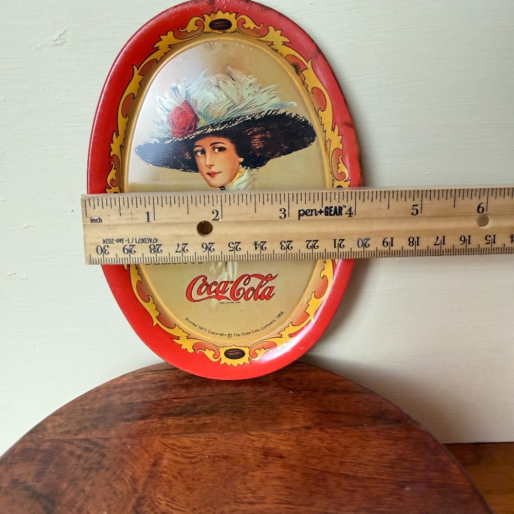 Coca-Cola Tip Tray 1973 Reprint of 1909 Hamilton King 