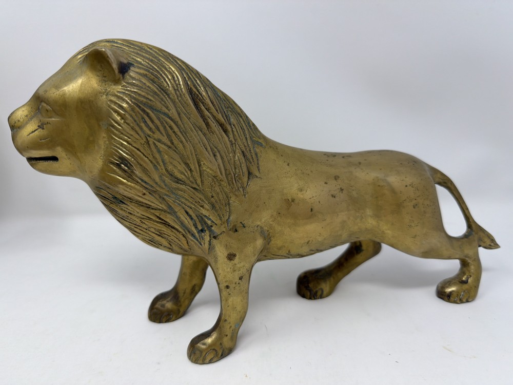 Large Brass Lion