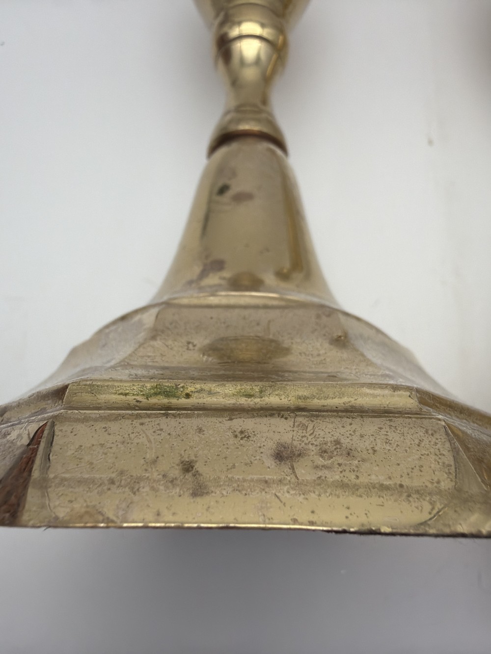 AS IS Pair Brass Candlesticks Bases