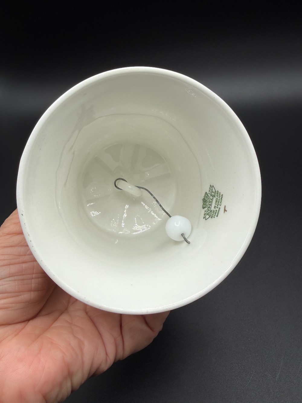 Vintage 1976 Aynsley England Bone China US Bicentennial Bell - George Washington