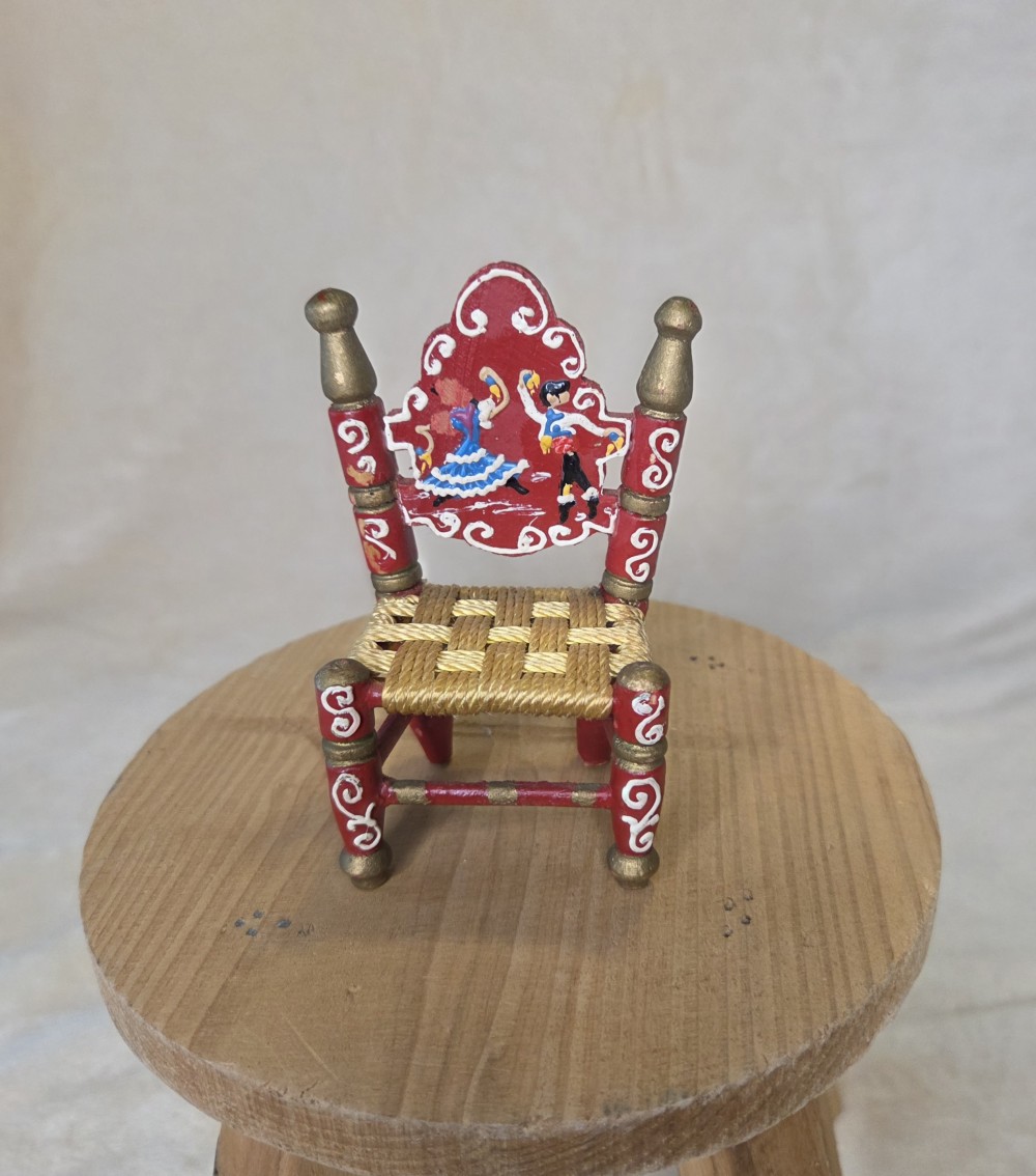 Handpainted Mexican Folk Art Chair