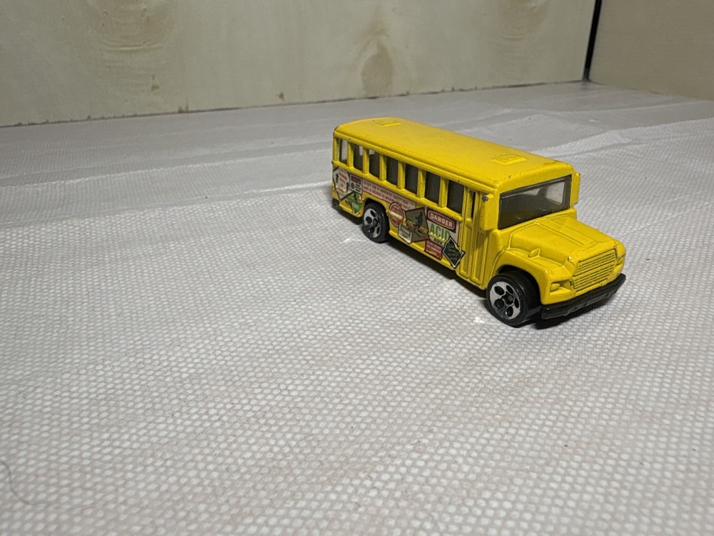 Hot Wheels 1988 School Bus Danger Acid Rock - Pre Owned As Is