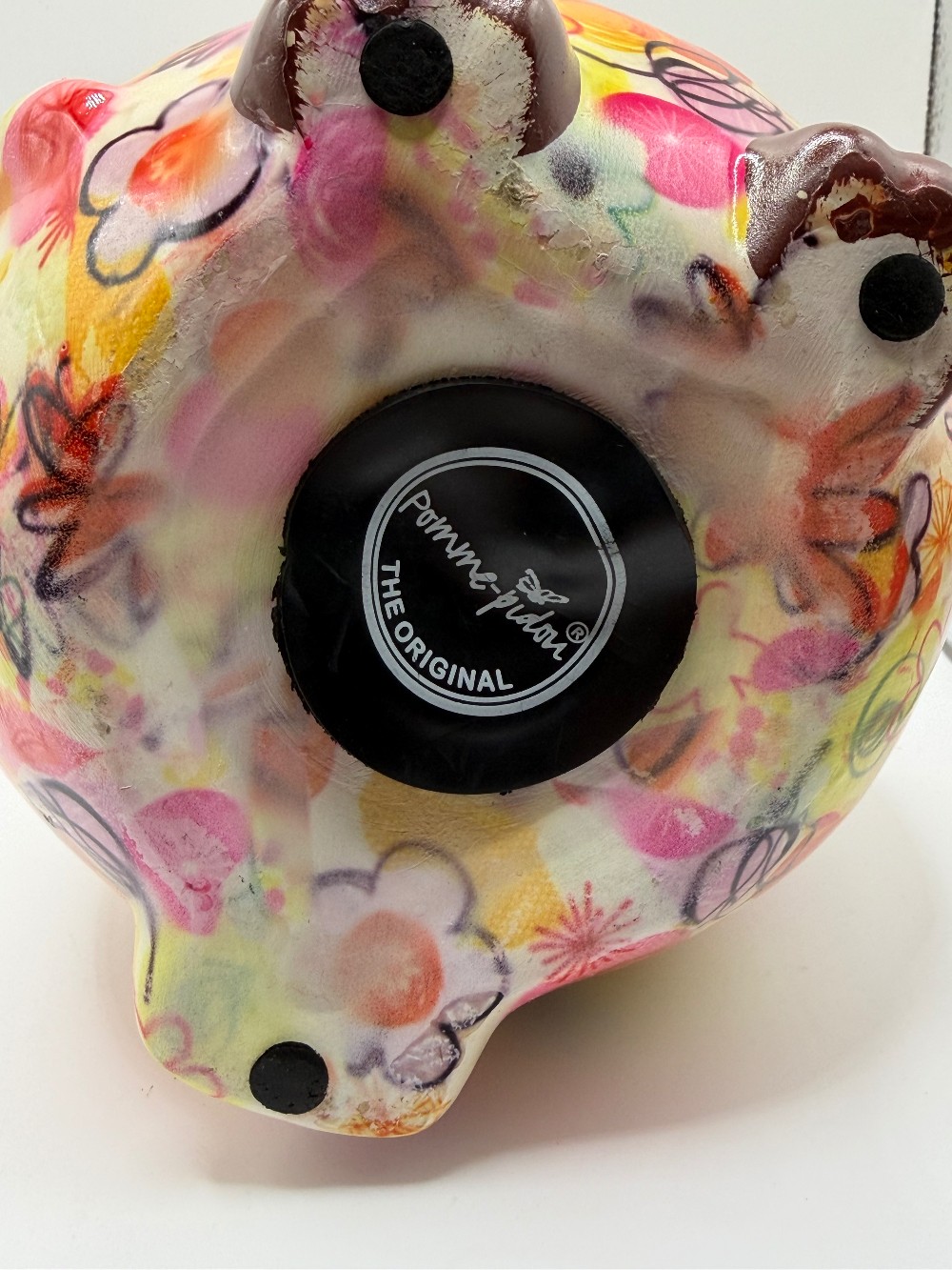 Pomme-pidon Owl Floral Piggy Bank