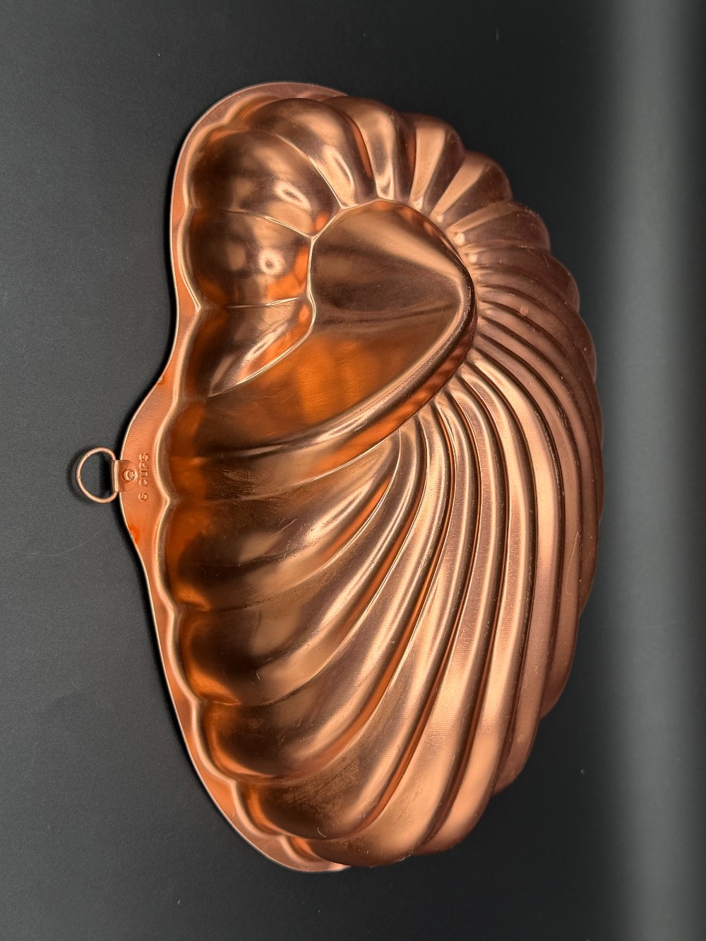 Copper Nautilus Seashell Jello Mold - 6 Cup Kitchen Wall Decor
