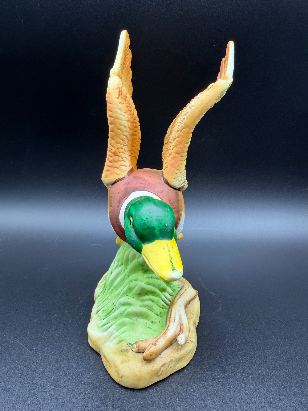 Bisque Porcelain Mallard Duck  AS IS - Figurine