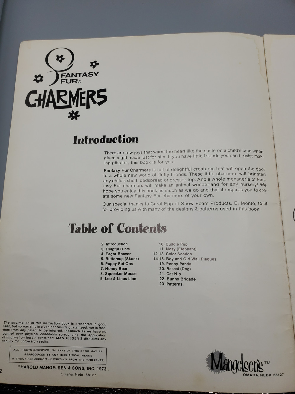 Fantasy Fur Charmers  1973