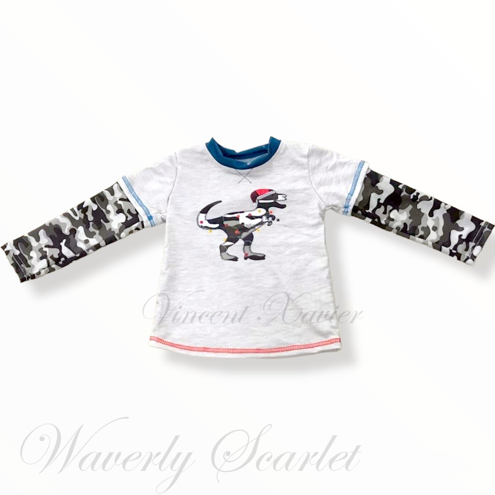 Camo Santa Dino Shirt