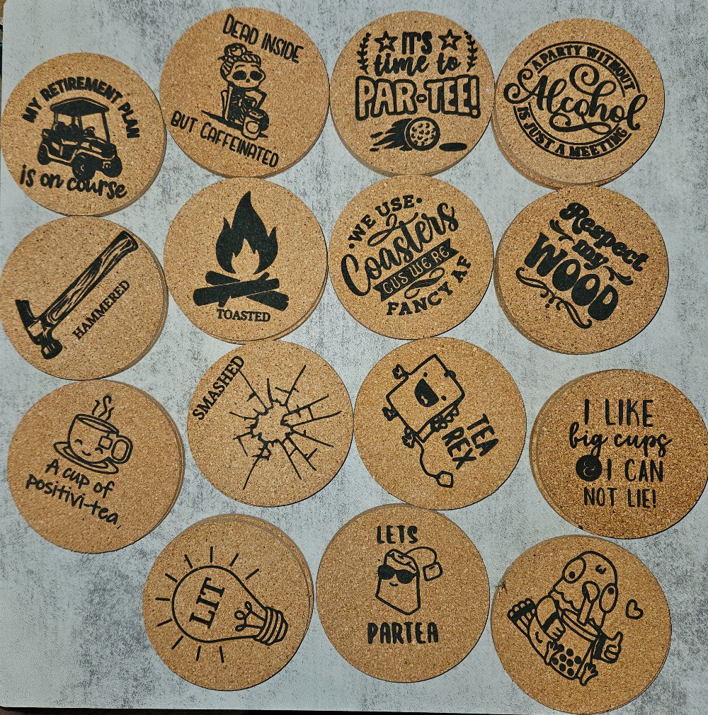 Cork coasters