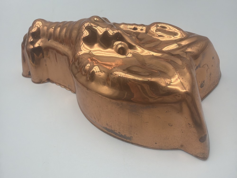 Vintage Copper Lobster Mold by Tagus Portugal