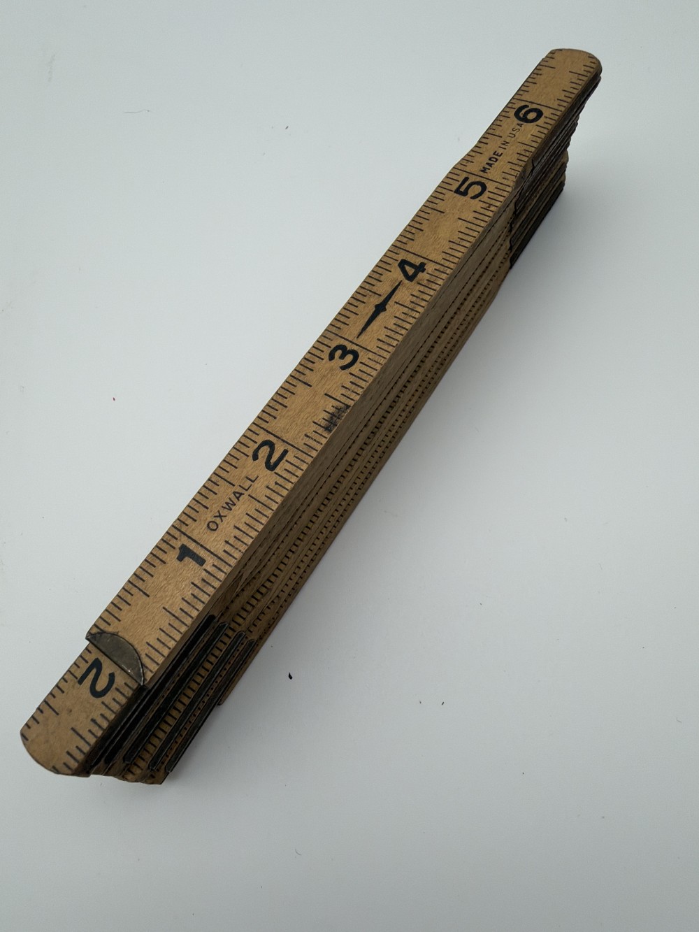 Vintage Folding Wood Ruler