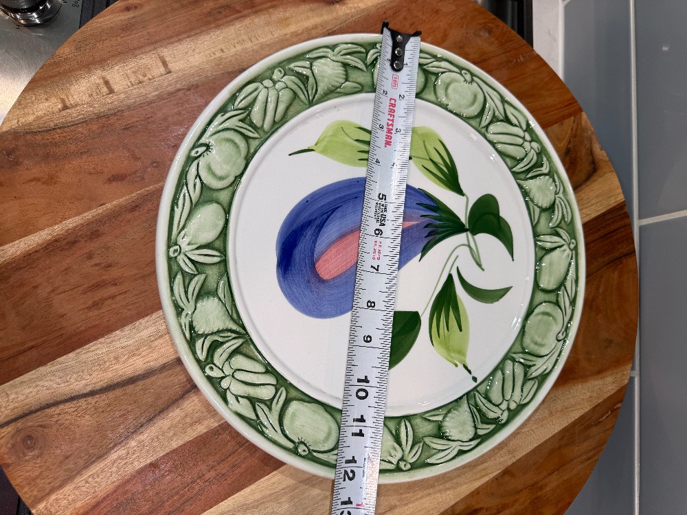 Vtg. Italian Majolica Vegetable Plate