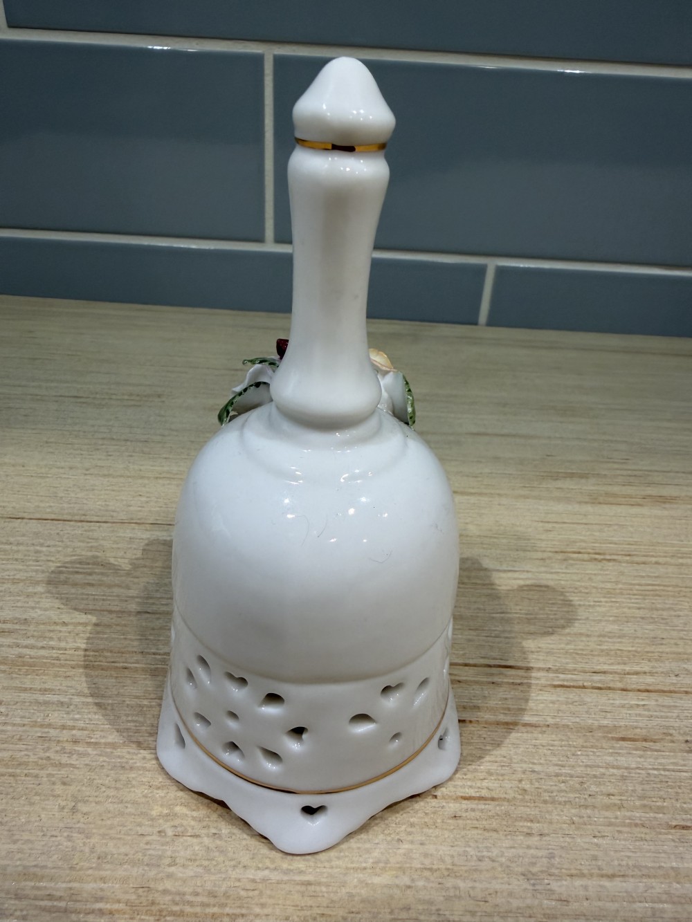 Vintage Porcelain Floral Bell