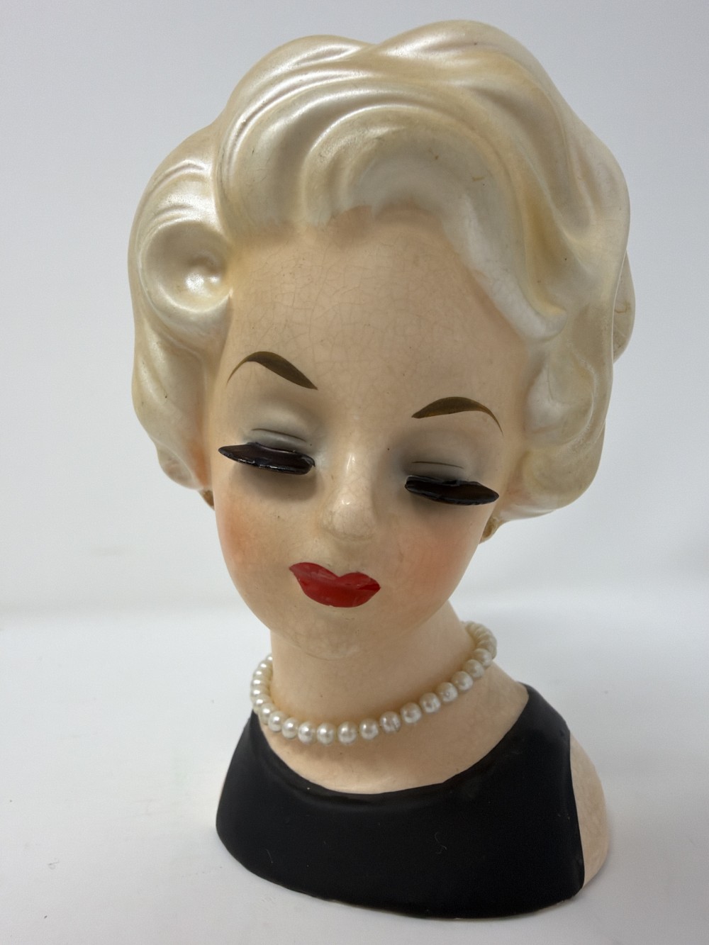 Inarco Lady Head Planter Vase