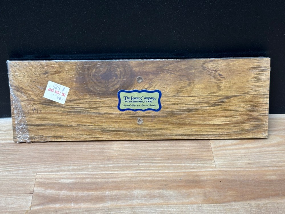 Vintage Thank You for Not Smoking Wood Sign Plaque Sealed 9x3 1986 Lorenz