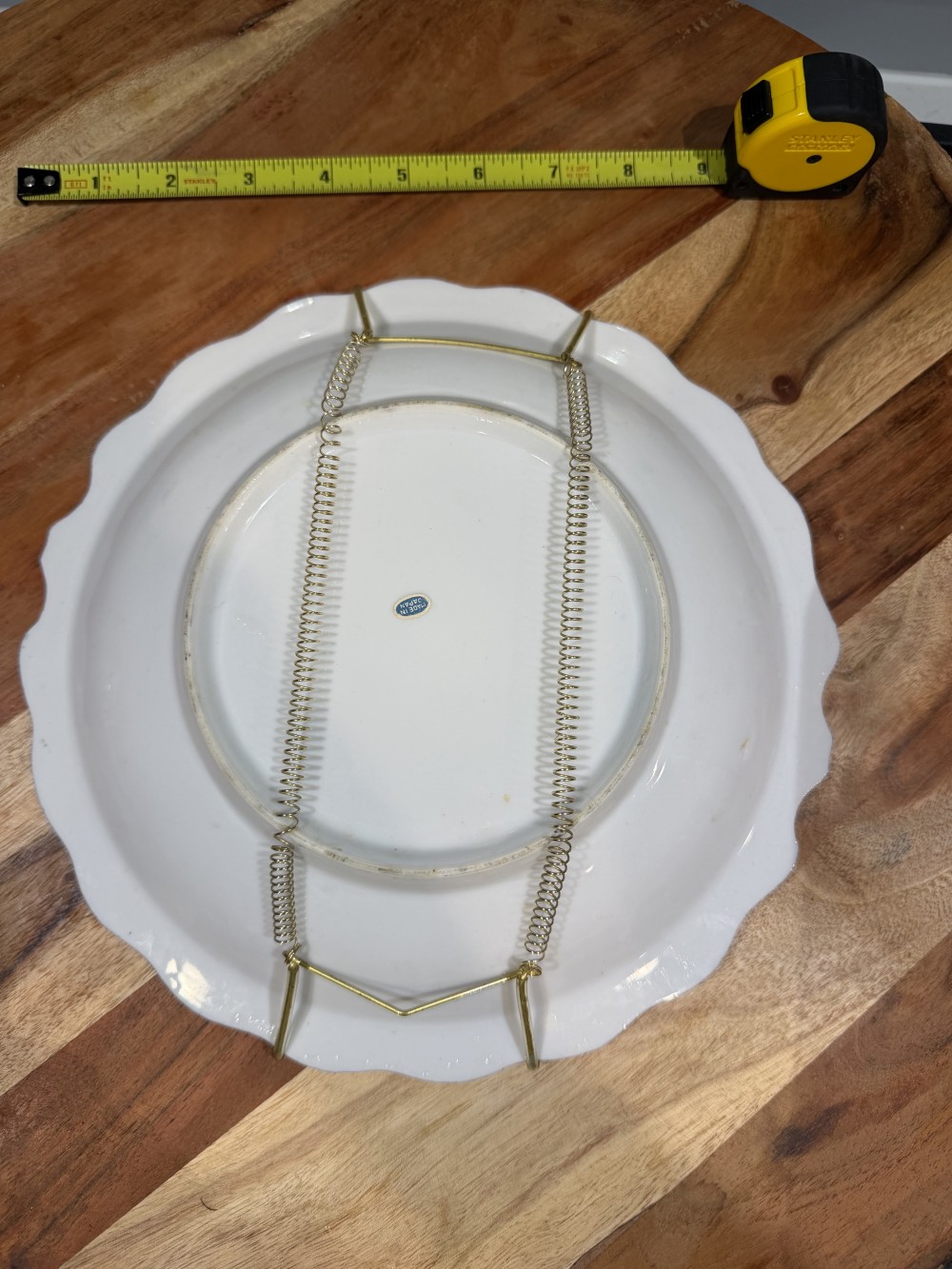Vintage Japanese Floral Porcelain Plate – 9”