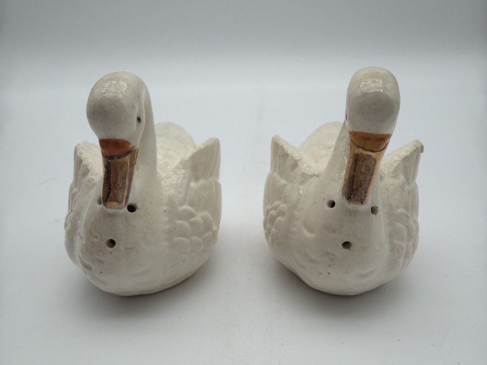 Vintage Swan Salt & Pepper Shakers