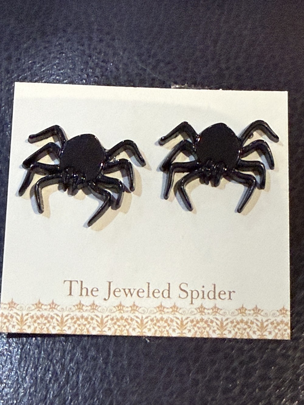 Stud Earrings  - Acrylic Medium Spider Bended Legs