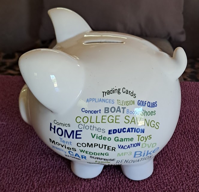 Word Cloud Piggy Bank