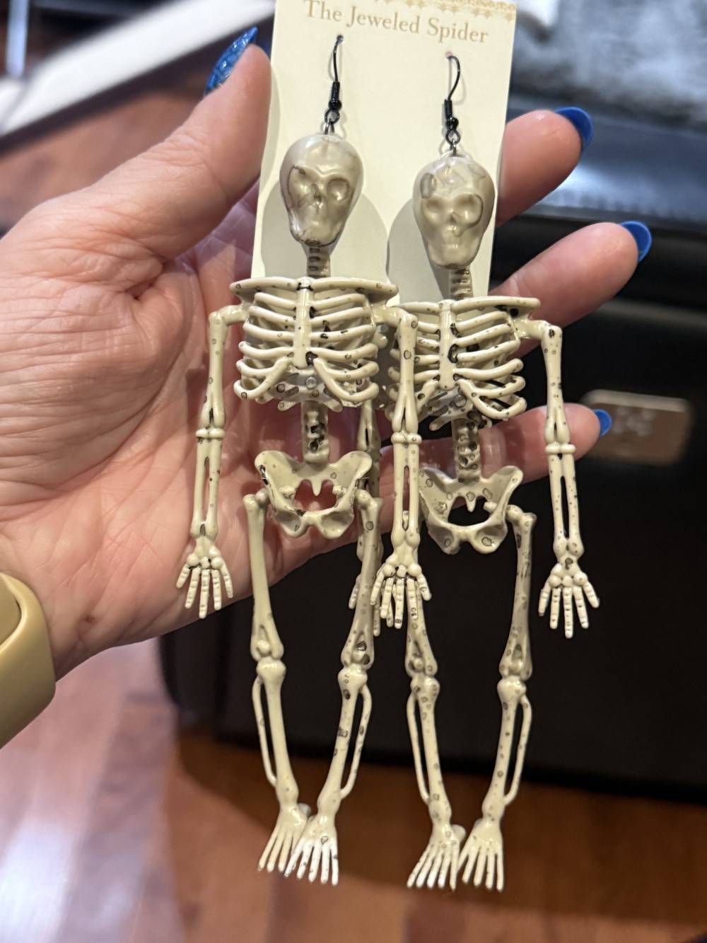 Earrings - Large Full Skeletons Moveable