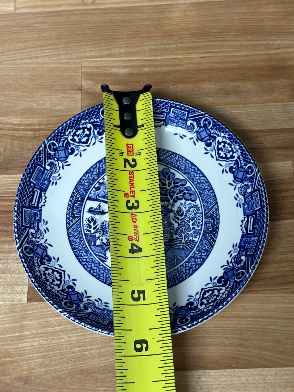 Blue Willow Dessert Bowls Set of 4 Wood and Sons Woods Ware England 6 Inch