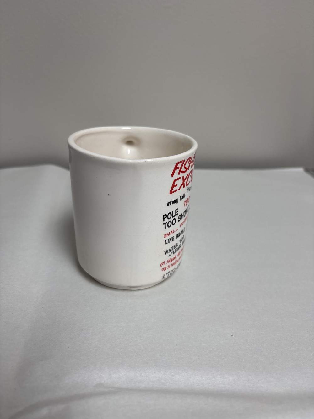 Fishermans Excuse Mug Used As-is
