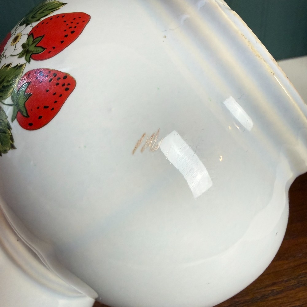 McCoy Strawberry Country Ceramic Pitcher