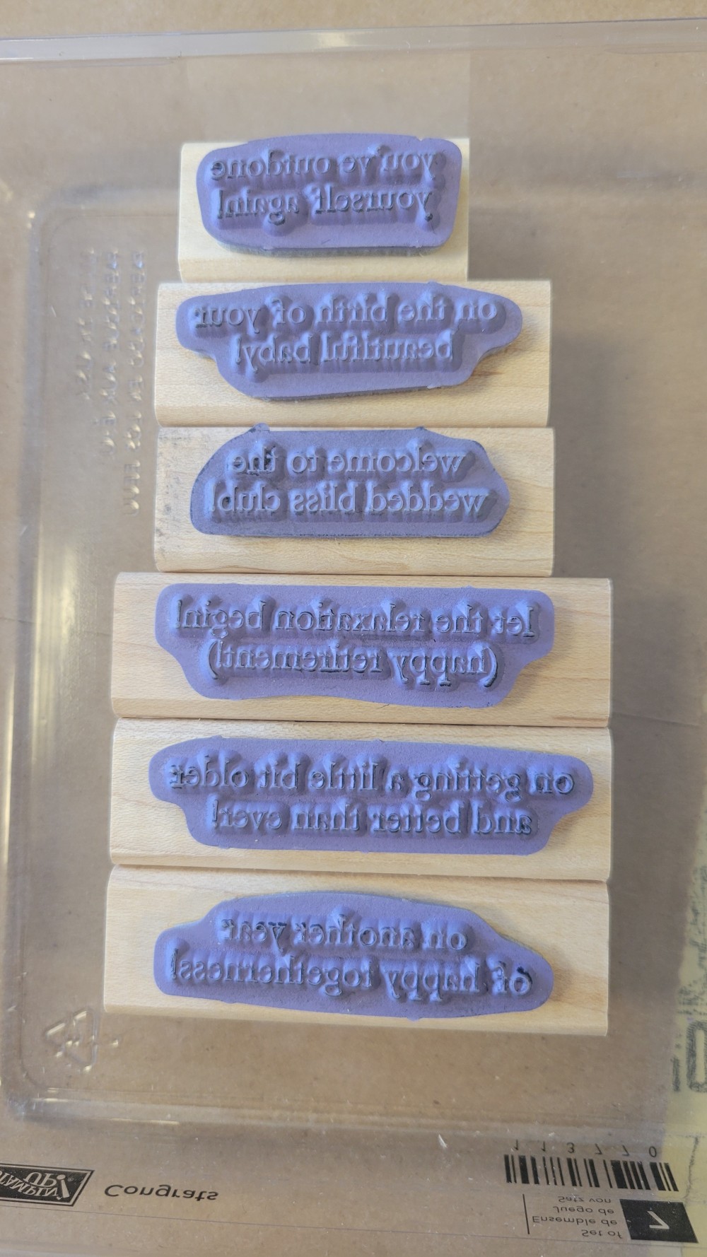 Congrats 6pc Stamp Set