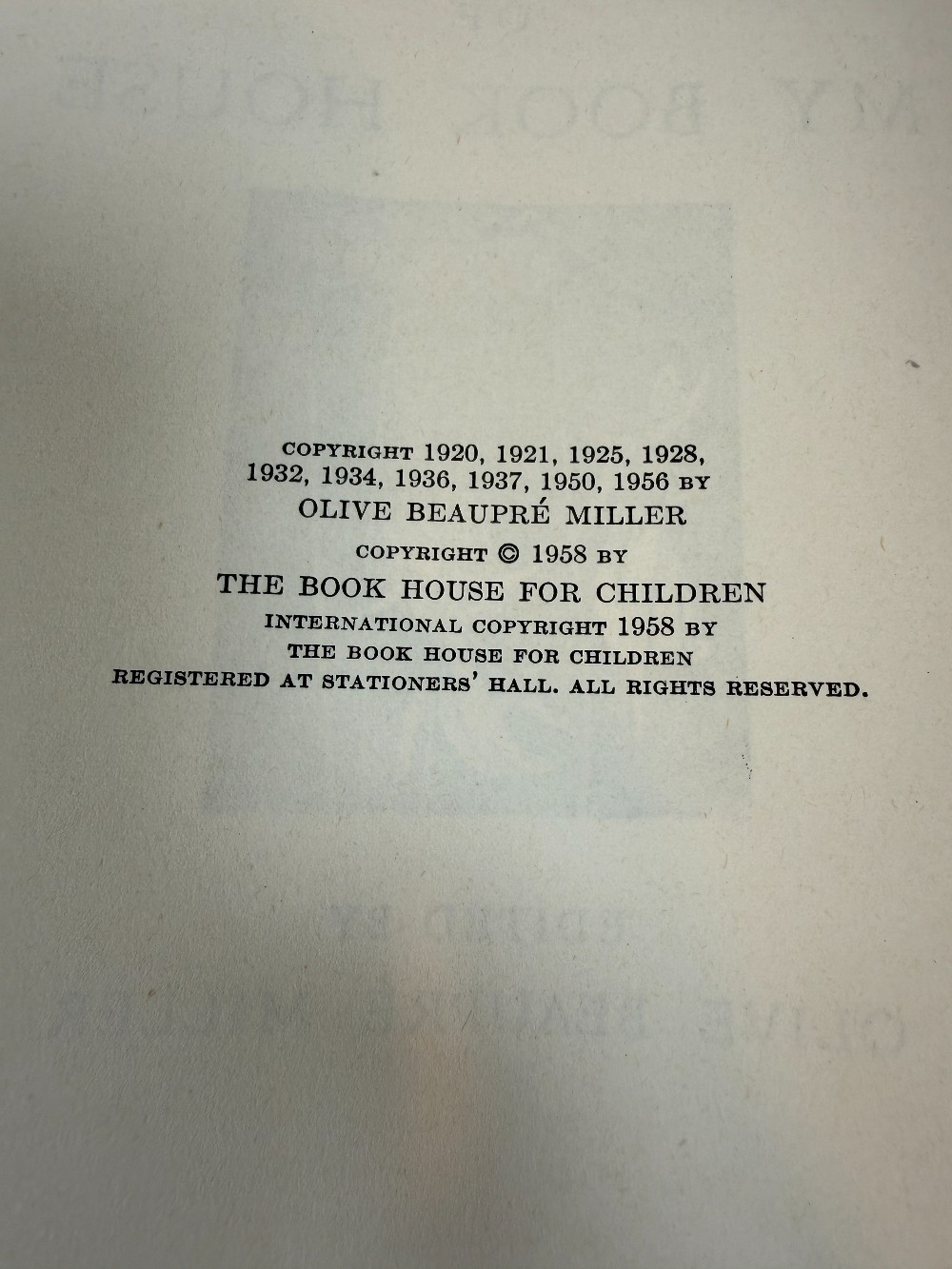 My Book House Through Fairy Halls Book