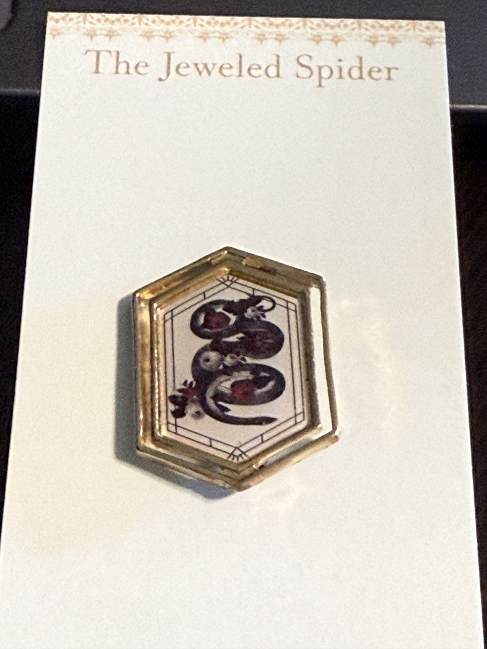 Brooch Pin - Gold Medallion with Snakes and Skulls, Serpent