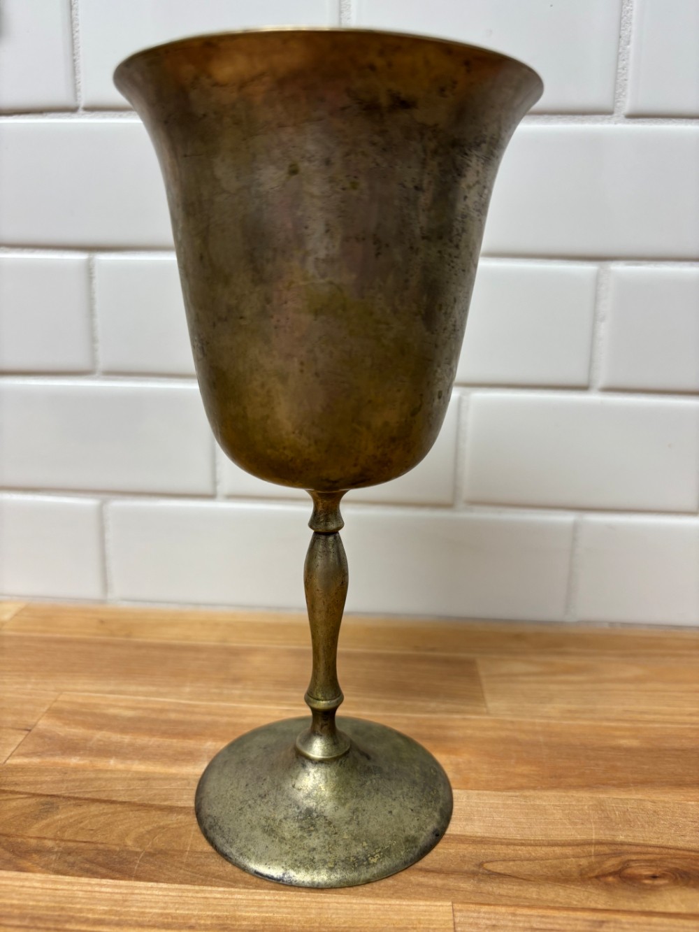 Goblet Leonard Silverplate Wine Water Chalice Vintage 7 in