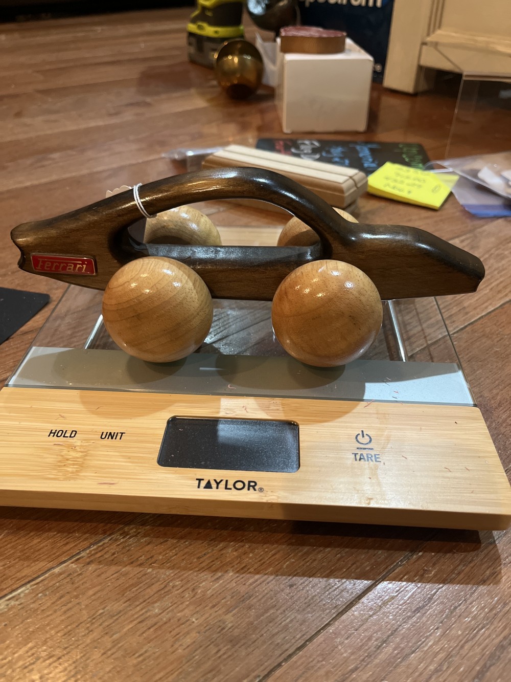 80’s Ferrari wooden carved massager