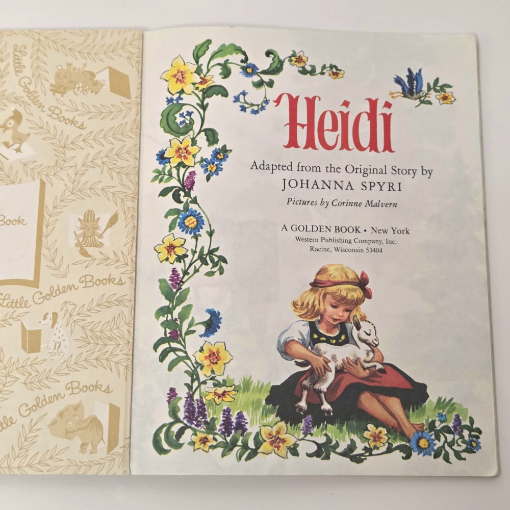 VTG Heidi Little Golden Book